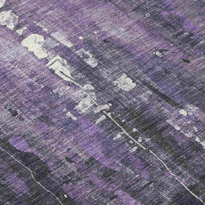Caelion Purple Washable Indoor - Outdoor Rug - LOOMLAN - LOOMLAN Rugs - Outdoor Rugs