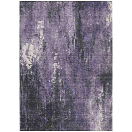 Caelion Purple Washable Indoor - Outdoor Rug - LOOMLAN - LOOMLAN Rugs - Outdoor Rugs