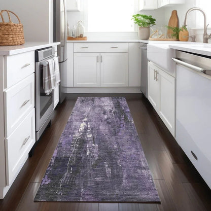 Caelion Purple Washable Indoor - Outdoor Rug - LOOMLAN - LOOMLAN Rugs - Outdoor Rugs