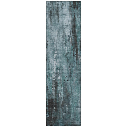 Caelion Teal Washable Indoor - Outdoor Rug - LOOMLAN - LOOMLAN Rugs - Outdoor Rugs