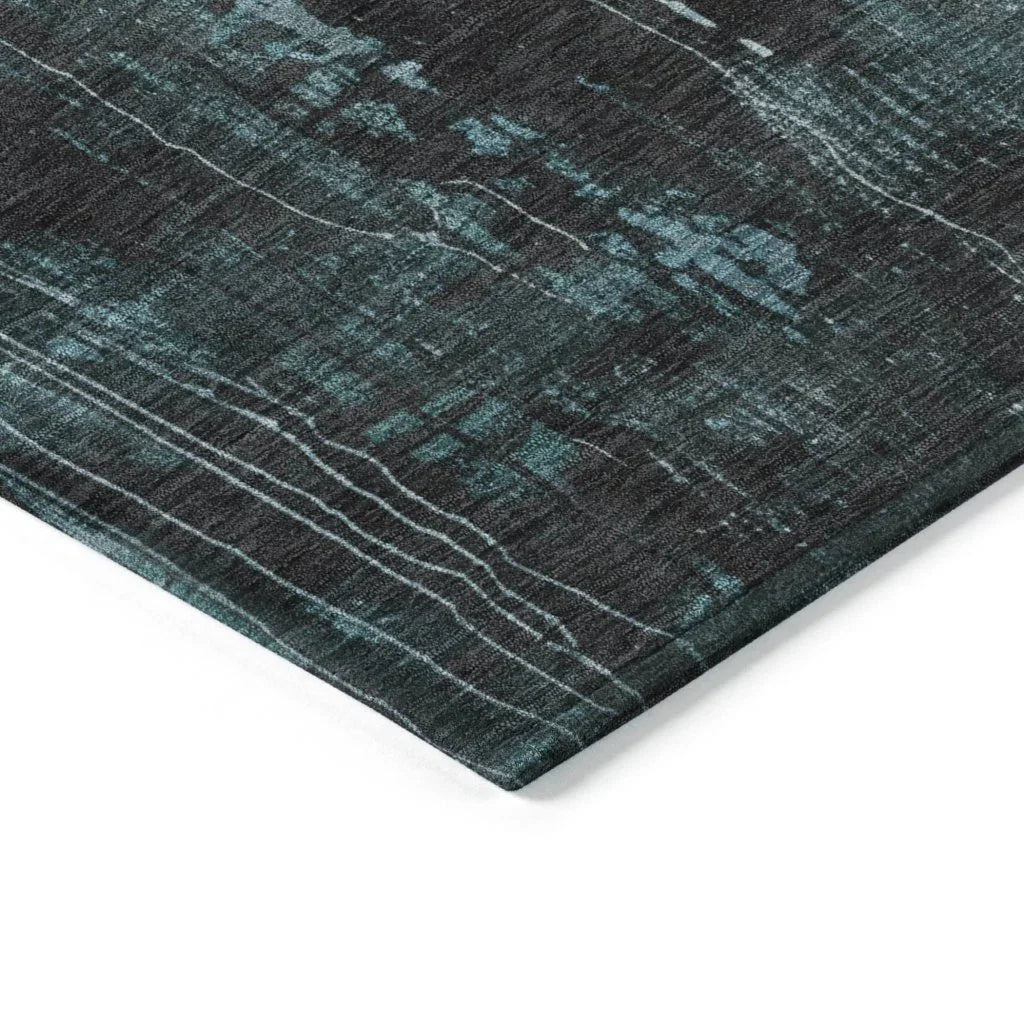 Caelion Teal Washable Indoor - Outdoor Rug - LOOMLAN - LOOMLAN Rugs - Outdoor Rugs