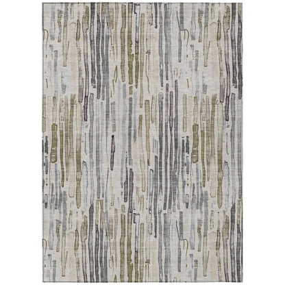 Caelira Brown Washable Indoor - Outdoor Rug - LOOMLAN - LOOMLAN Rugs - Outdoor Rugs