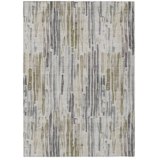 Caelira Brown Washable Indoor - Outdoor Rug - LOOMLAN - LOOMLAN Rugs - Outdoor Rugs