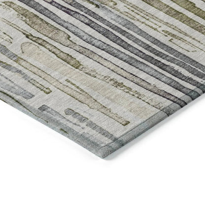 Caelira Brown Washable Indoor - Outdoor Rug - LOOMLAN - LOOMLAN Rugs - Outdoor Rugs