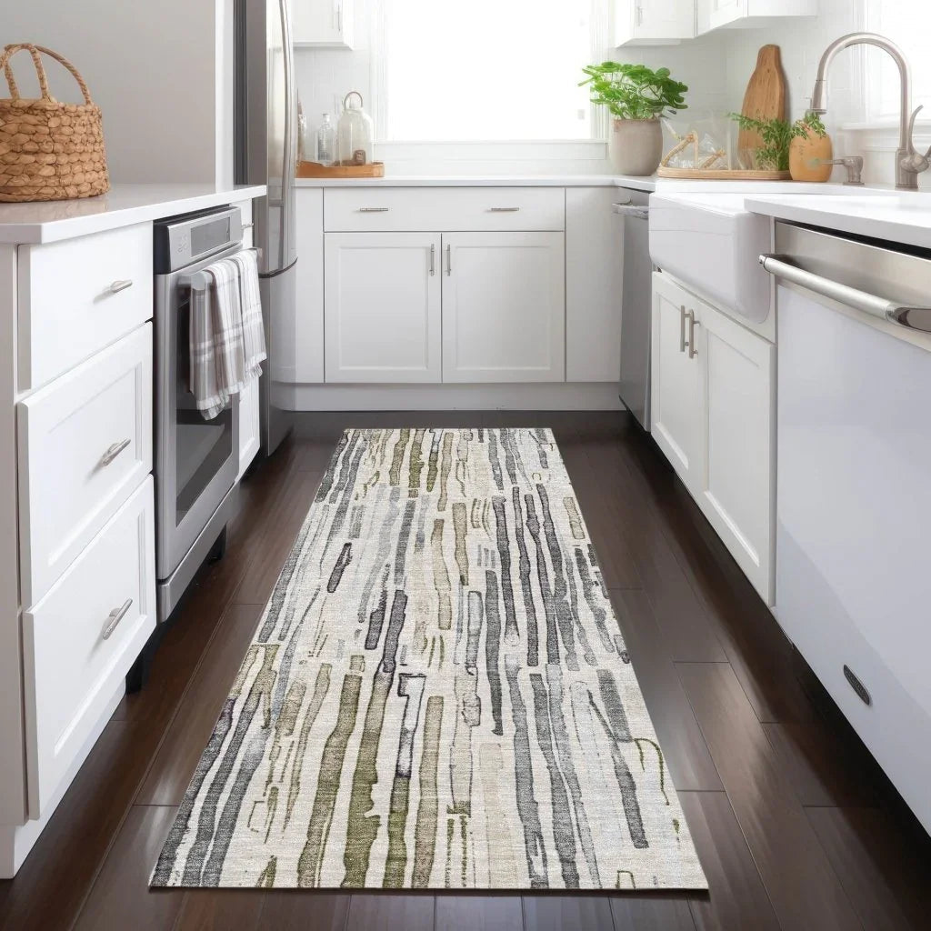 Caelira Brown Washable Indoor - Outdoor Rug - LOOMLAN - LOOMLAN Rugs - Outdoor Rugs