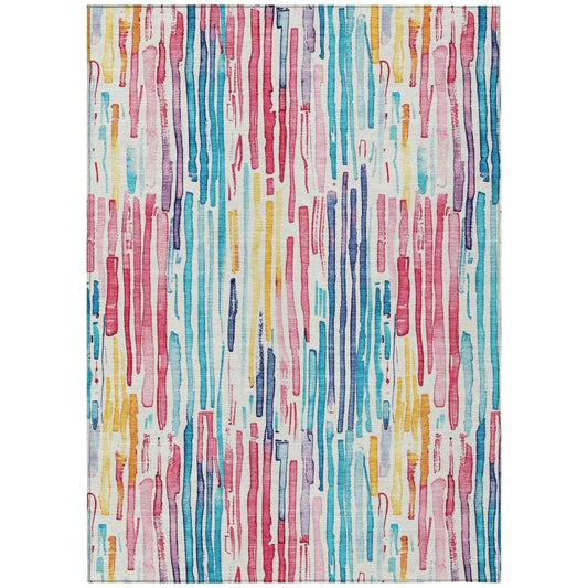 Caelira Ivory Washable Indoor - Outdoor Rug - LOOMLAN - LOOMLAN Rugs - Outdoor Rugs