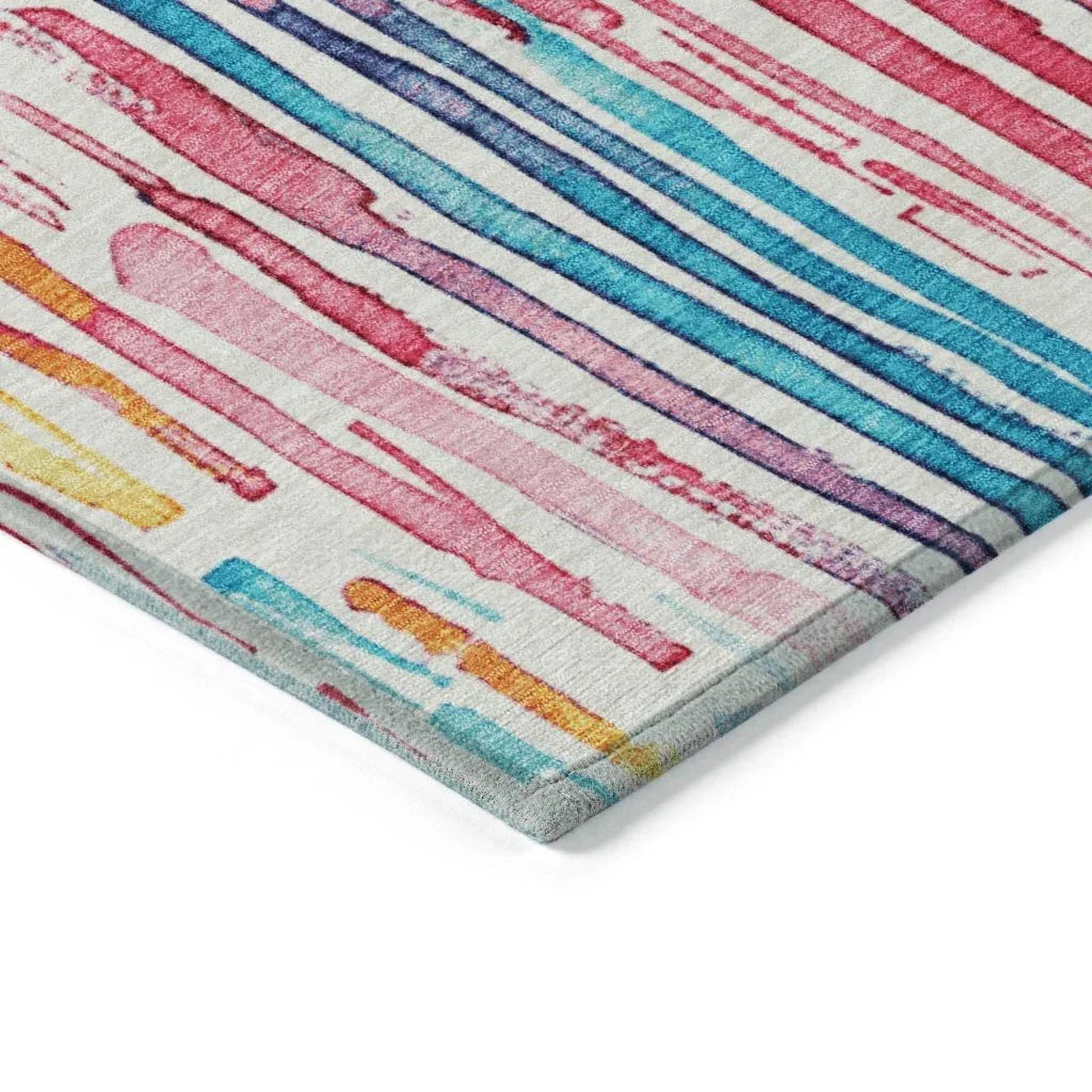 Caelira Ivory Washable Indoor - Outdoor Rug - LOOMLAN - LOOMLAN Rugs - Outdoor Rugs