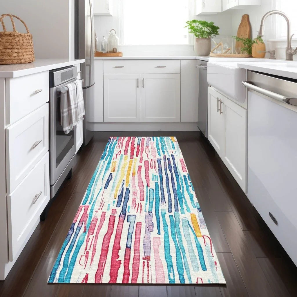 Caelira Ivory Washable Indoor - Outdoor Rug - LOOMLAN - LOOMLAN Rugs - Outdoor Rugs