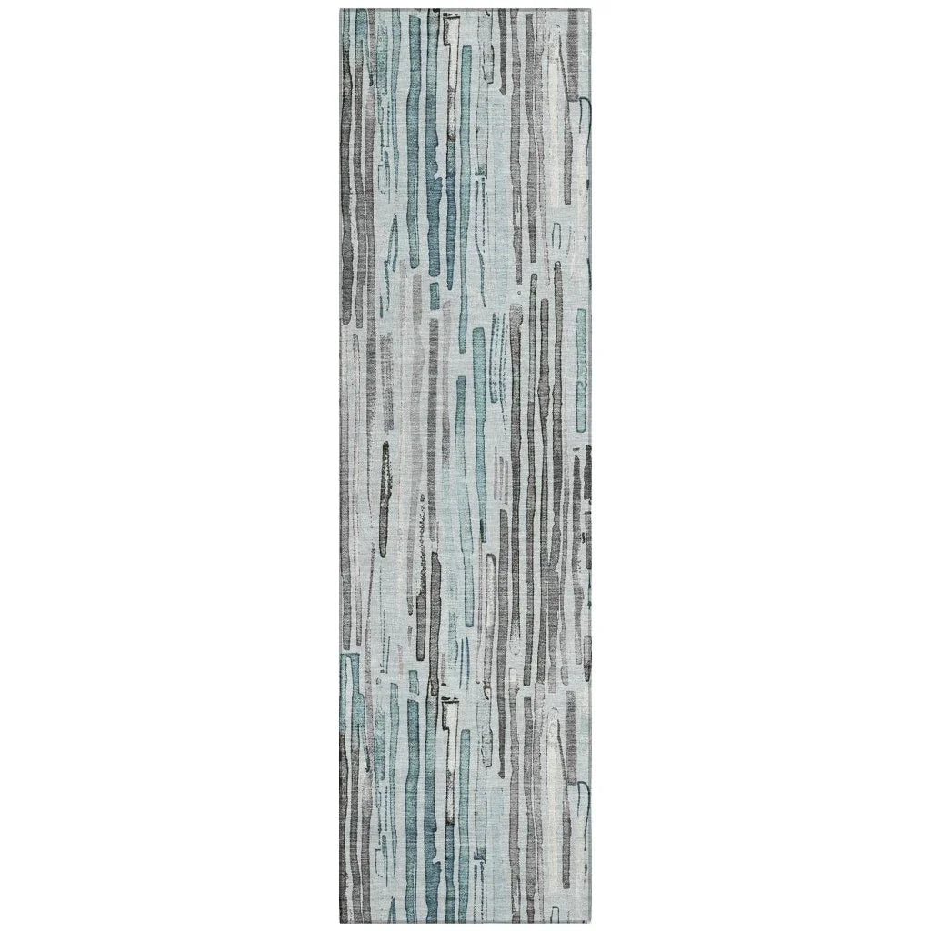 Caelira Teal Washable Indoor - Outdoor Rug - LOOMLAN - LOOMLAN Rugs - Outdoor Rugs