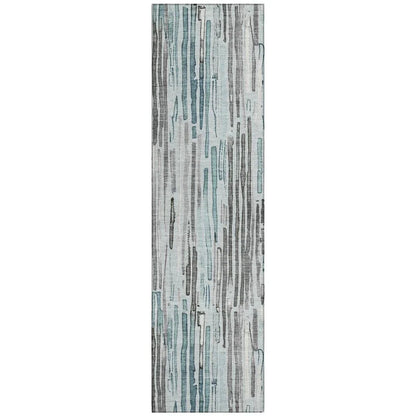 Caelira Teal Washable Indoor - Outdoor Rug - LOOMLAN - LOOMLAN Rugs - Outdoor Rugs