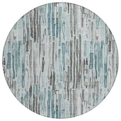Caelira Teal Washable Indoor - Outdoor Rug - LOOMLAN - LOOMLAN Rugs - Outdoor Rugs