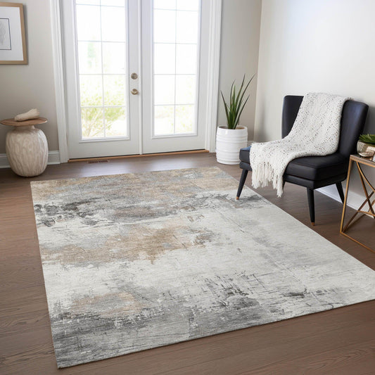 Caelius Ivory Washable Indoor - Outdoor Rug - LOOMLAN - LOOMLAN Rugs - Outdoor Rugs