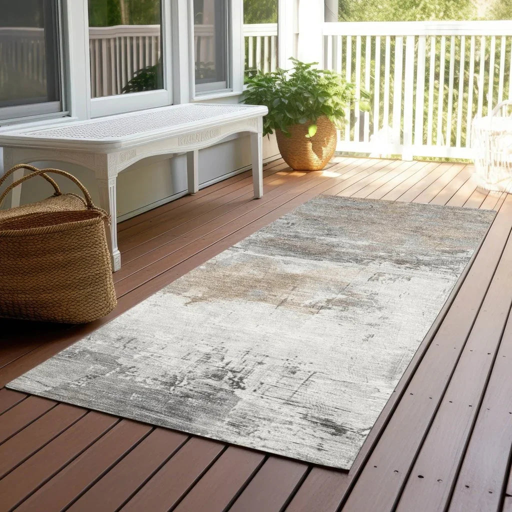 Caelius Ivory Washable Indoor - Outdoor Rug - LOOMLAN - LOOMLAN Rugs - Outdoor Rugs