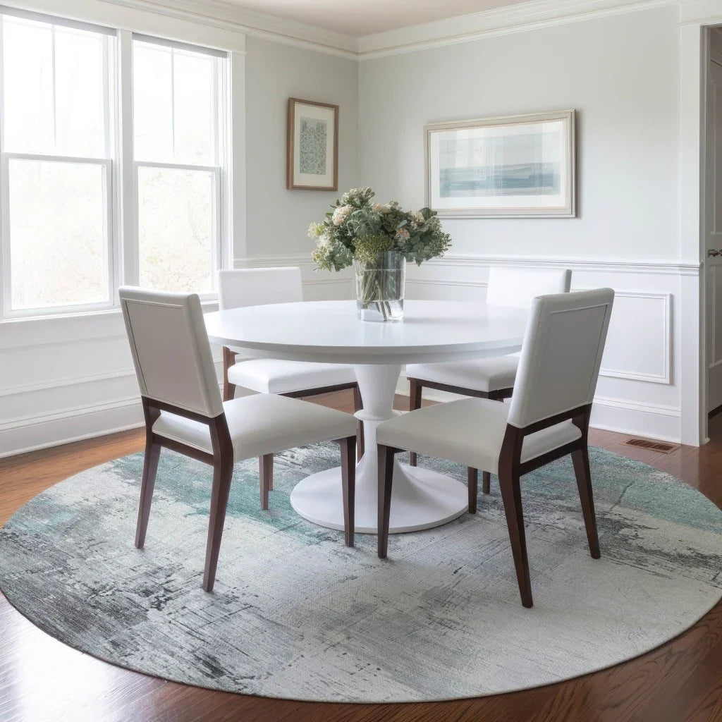 Caelius Teal Washable Indoor - Outdoor Rug - LOOMLAN - LOOMLAN Rugs - Outdoor Rugs