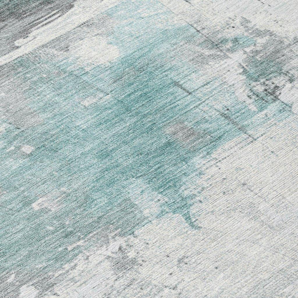Caelius Teal Washable Indoor - Outdoor Rug - LOOMLAN - LOOMLAN Rugs - Outdoor Rugs