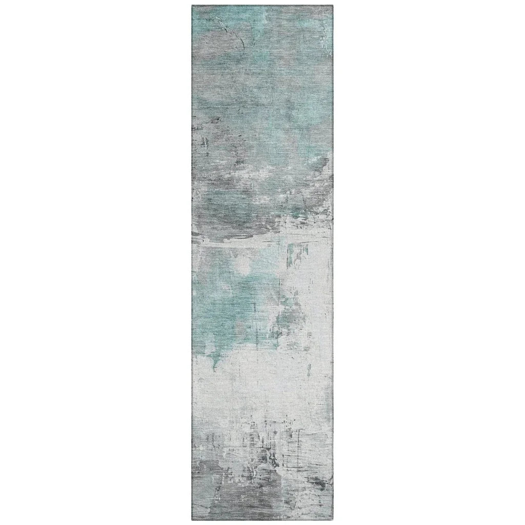 Caelius Teal Washable Indoor - Outdoor Rug - LOOMLAN - LOOMLAN Rugs - Outdoor Rugs