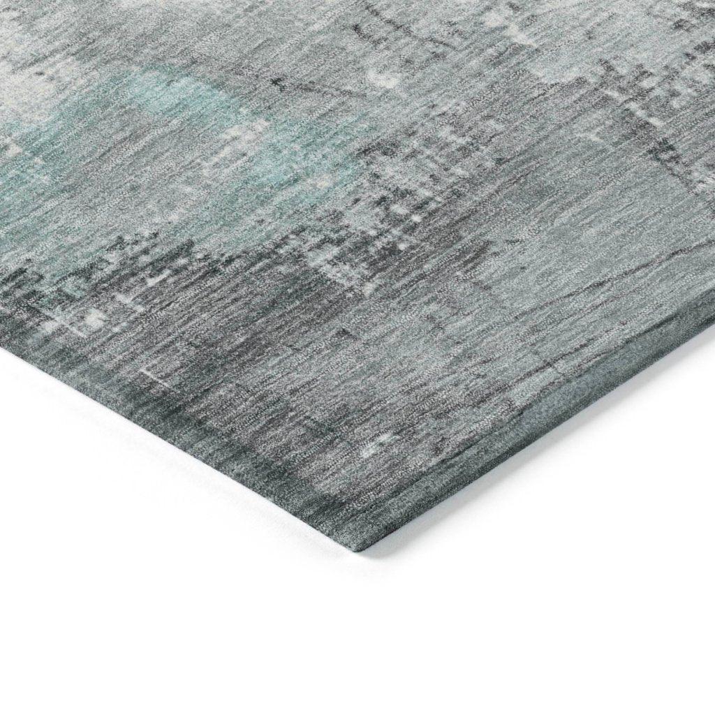 Caelius Teal Washable Indoor - Outdoor Rug - LOOMLAN - LOOMLAN Rugs - Outdoor Rugs