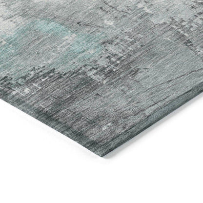 Caelius Teal Washable Indoor - Outdoor Rug - LOOMLAN - LOOMLAN Rugs - Outdoor Rugs