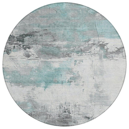 Caelius Teal Washable Indoor - Outdoor Rug - LOOMLAN - LOOMLAN Rugs - Outdoor Rugs