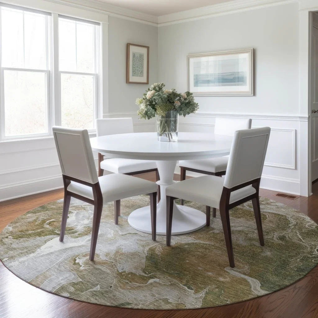 Caelor Brown Washable Indoor - Outdoor Rug - LOOMLAN - LOOMLAN Rugs - Outdoor Rugs