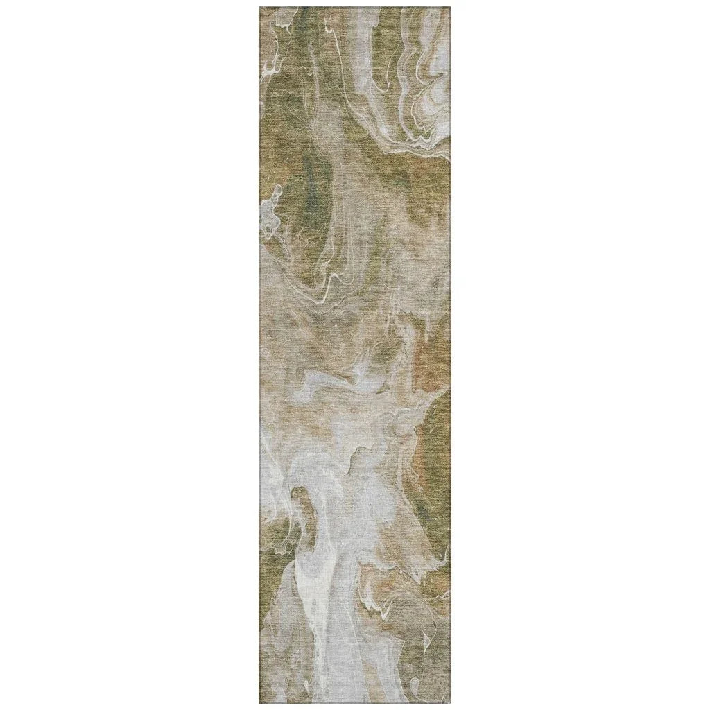 Caelor Brown Washable Indoor - Outdoor Rug - LOOMLAN - LOOMLAN Rugs - Outdoor Rugs