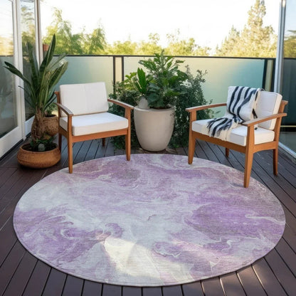 Caelor Purple Washable Indoor - Outdoor Rug - LOOMLAN - LOOMLAN Rugs - Outdoor Rugs