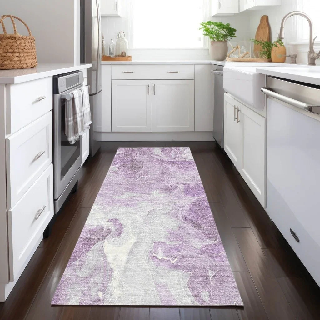 Caelor Purple Washable Indoor - Outdoor Rug - LOOMLAN - LOOMLAN Rugs - Outdoor Rugs