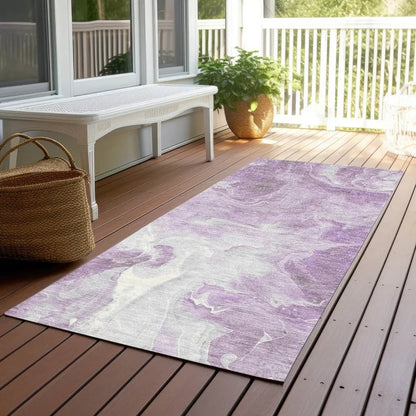 Caelor Purple Washable Indoor - Outdoor Rug - LOOMLAN - LOOMLAN Rugs - Outdoor Rugs
