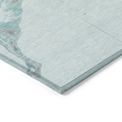 Caelora Teal Washable Indoor - Outdoor Rug - LOOMLAN - LOOMLAN Rugs - Outdoor Rugs