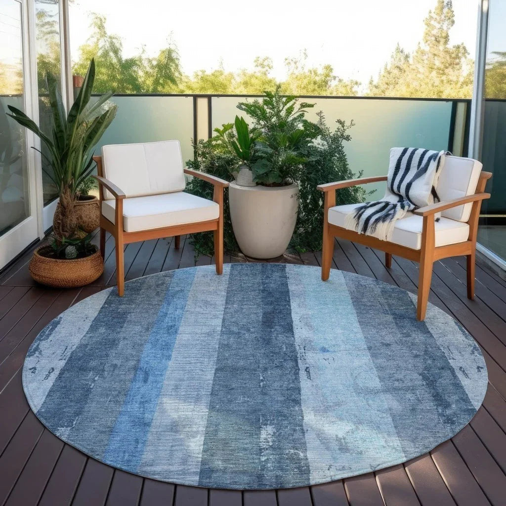 Caelyn Blue Washable Indoor - Outdoor Rug - LOOMLAN - LOOMLAN Rugs - Outdoor Rugs