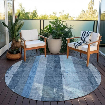 Caelyn Blue Washable Indoor - Outdoor Rug - LOOMLAN - LOOMLAN Rugs - Outdoor Rugs