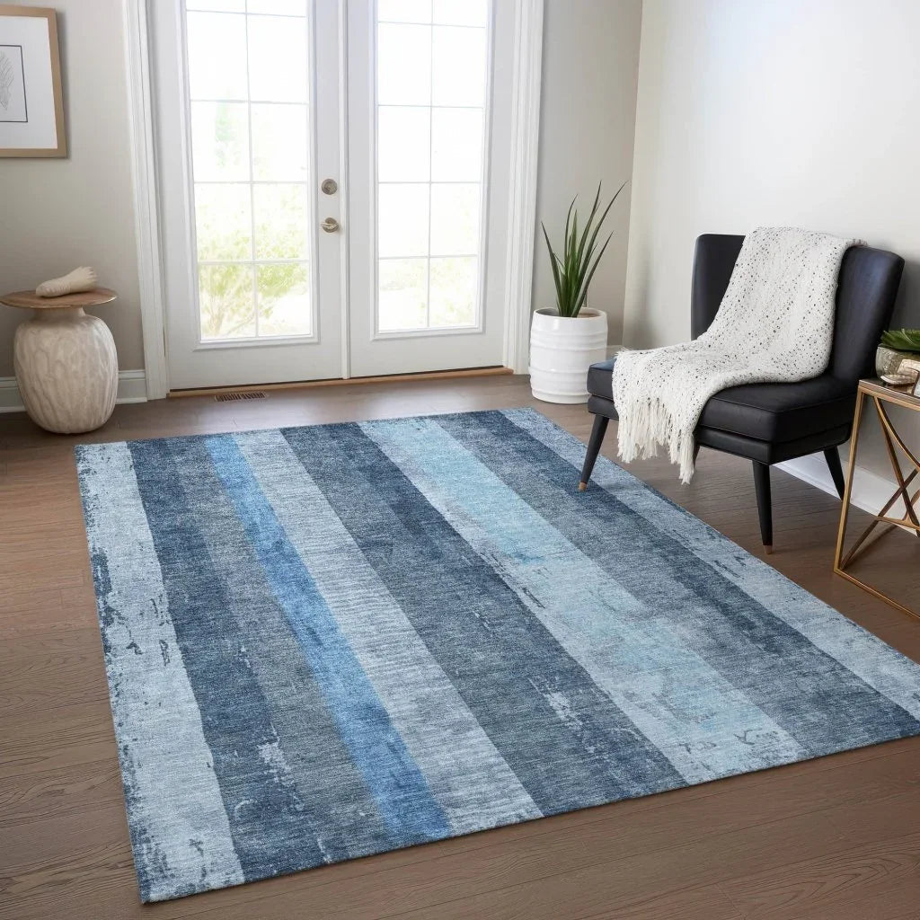Caelyn Blue Washable Indoor - Outdoor Rug - LOOMLAN - LOOMLAN Rugs - Outdoor Rugs