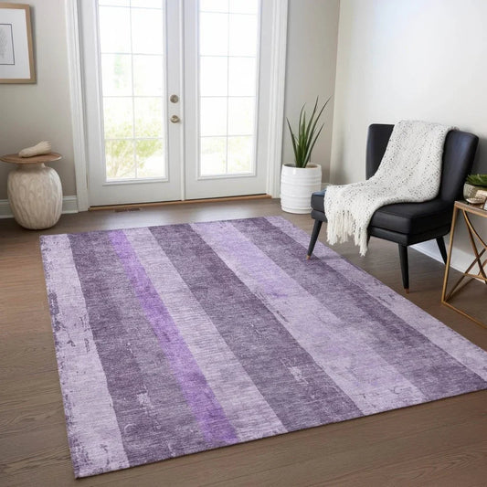 Caelyn Purple Washable Indoor - Outdoor Rug - LOOMLAN - LOOMLAN Rugs - Outdoor Rugs