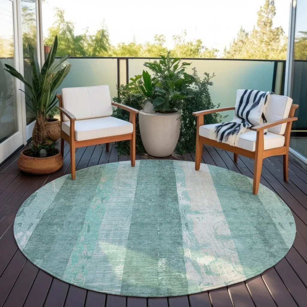 Caelyn Seafoam Washable Indoor - Outdoor Rug - LOOMLAN - LOOMLAN Rugs - Outdoor Rugs
