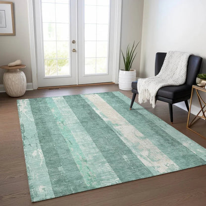 Caelyn Seafoam Washable Indoor - Outdoor Rug - LOOMLAN - LOOMLAN Rugs - Outdoor Rugs