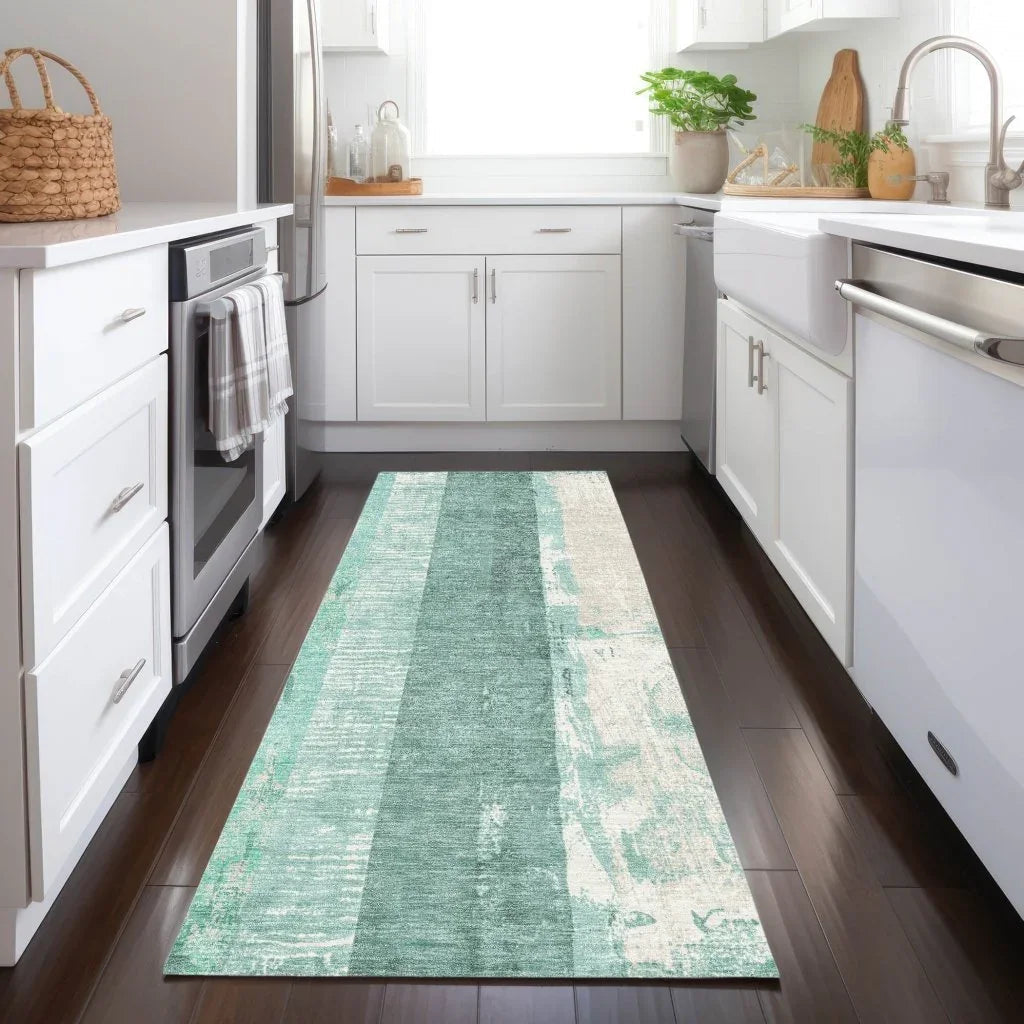 Caelyn Seafoam Washable Indoor - Outdoor Rug - LOOMLAN - LOOMLAN Rugs - Outdoor Rugs