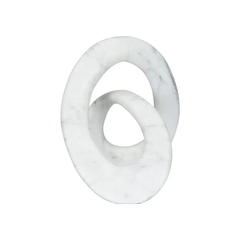 Caerwyn Solid Carrera Marble Sculpture - LOOMLAN - Wildwood - Statues & Sculptures