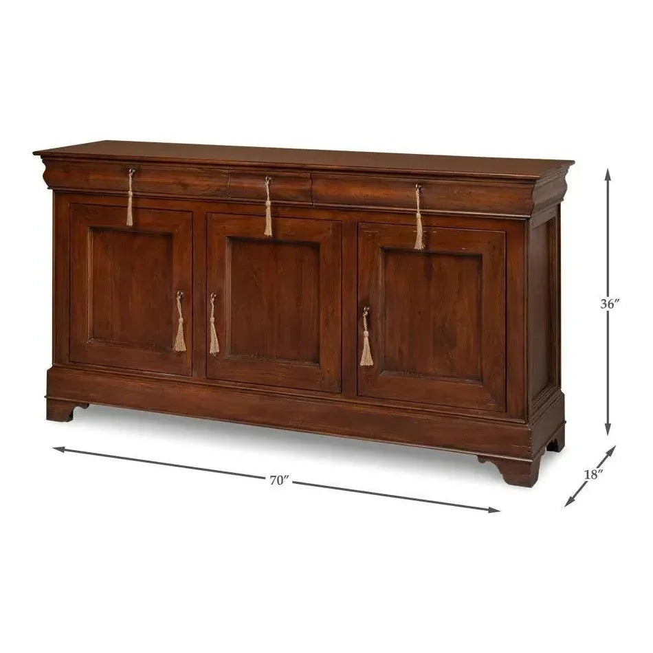Cafe Au Lait Buffet Walnut - LOOMLAN - Sarreid - Sideboards