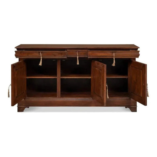 Cafe Au Lait Buffet Walnut - LOOMLAN - Sarreid - Sideboards