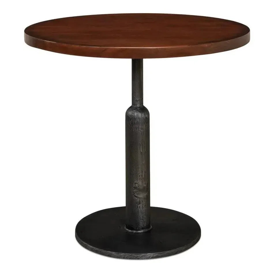 Cafe Round Bistro Table-Dining Tables-Sarreid-LOOMLAN