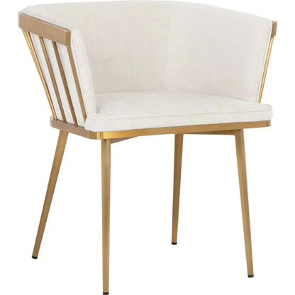 Caily Fabric Dining Armchair - LOOMLAN - SUNPAN - Dining Chairs