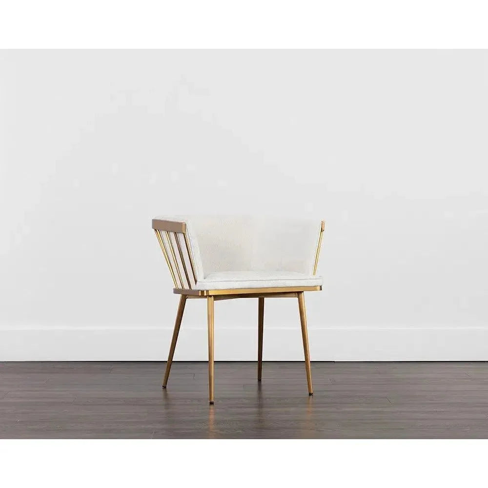 Caily Fabric Dining Armchair - LOOMLAN - SUNPAN - Dining Chairs