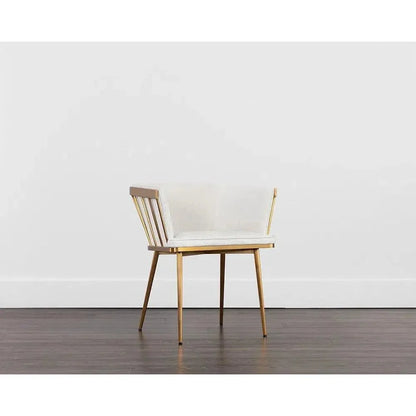 Caily Fabric Dining Armchair - LOOMLAN - SUNPAN - Dining Chairs