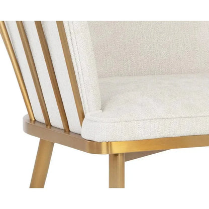 Caily Fabric Dining Armchair - LOOMLAN - SUNPAN - Dining Chairs