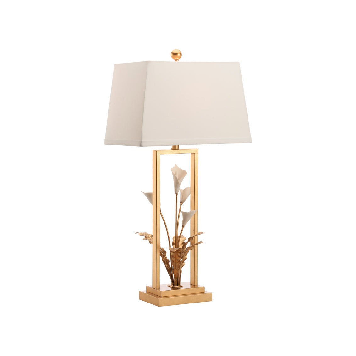Cain Calla Lily Metal Golden Table Lamp