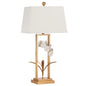 Cain Orchid Metal Golden Table Lamp