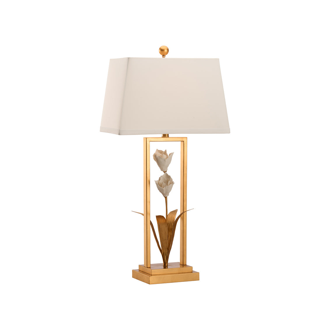 Cain Tulip Metal Golden Table Lamp