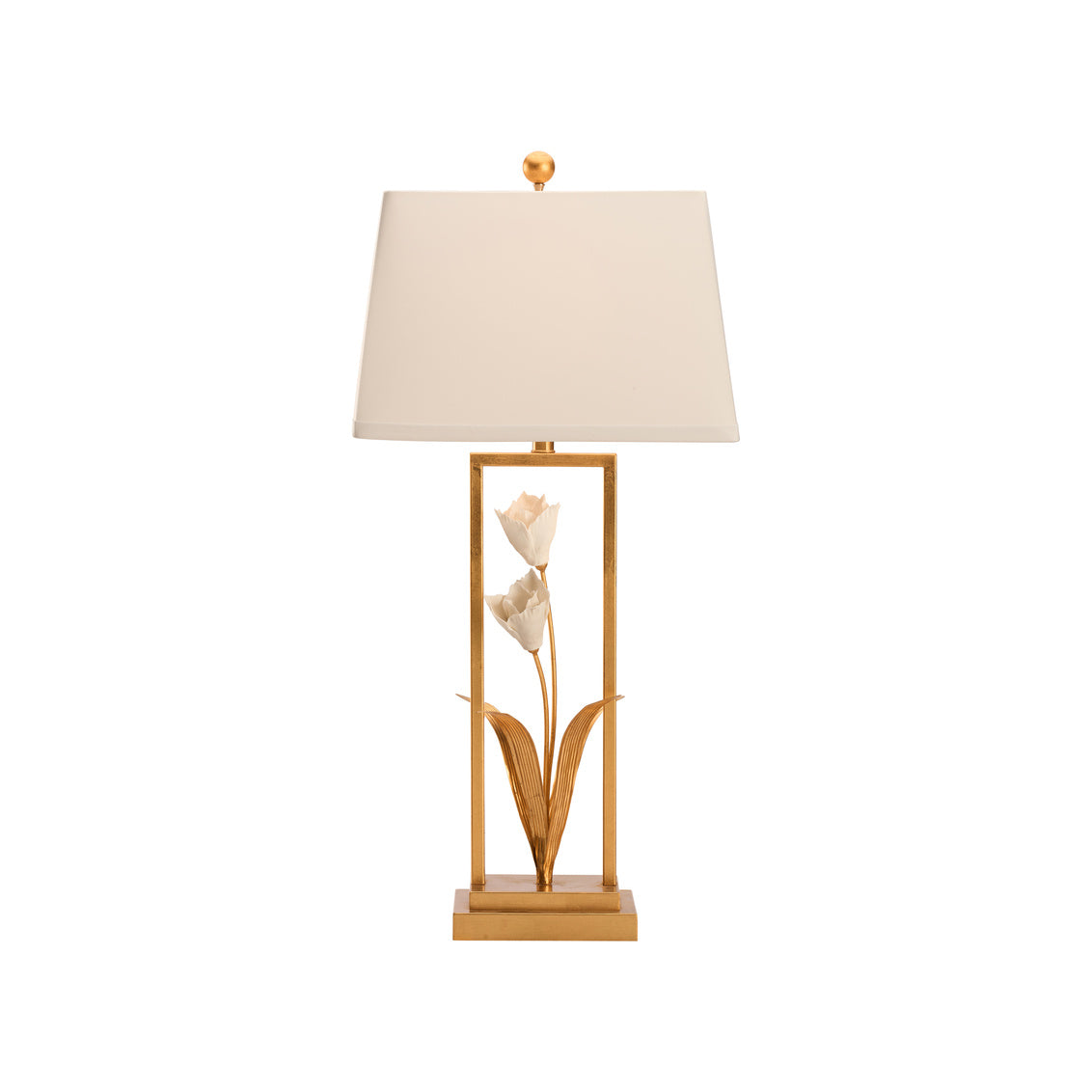 Cain Tulip Metal Golden Table Lamp