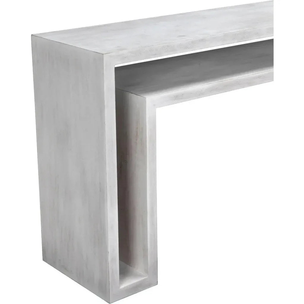 Caine Rectangle Wooden Console Table