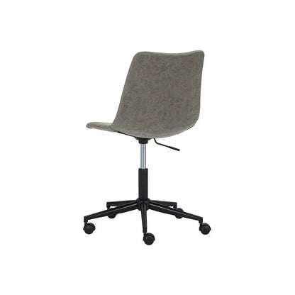 Cal Leather Armless Office Chair-Office Chairs-SUNPAN-LOOMLAN